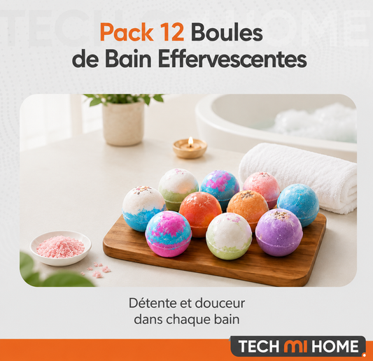 Pack 12 boules de bain
