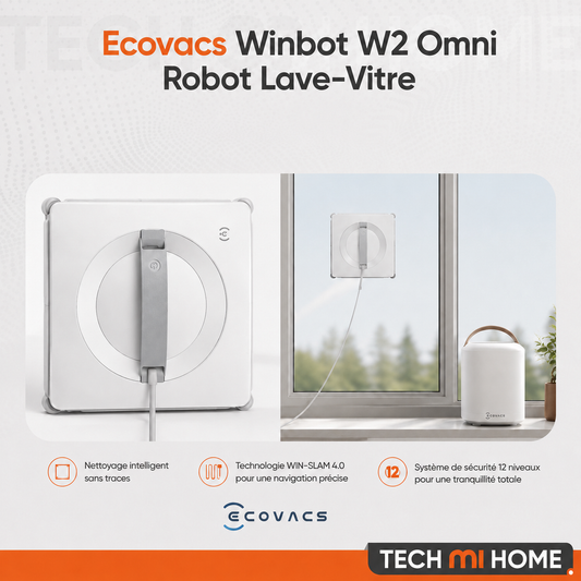Robot lave vitres ecovacs W2