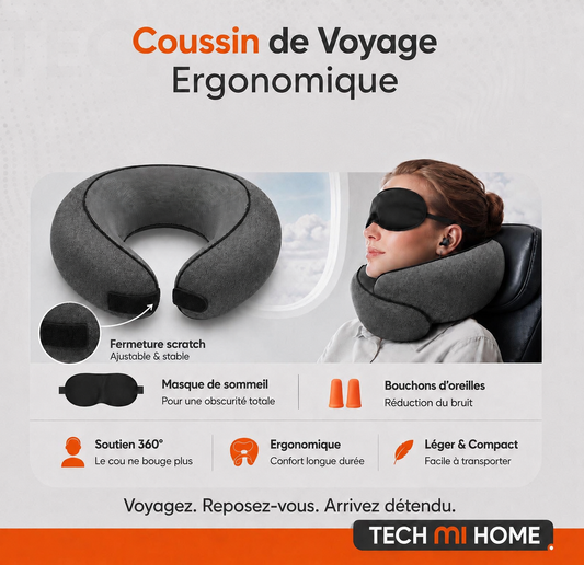 Coussin de voyage ergonomique