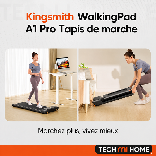 KingSmith WalkingPad A1 Pro — Tapis de marche pliable