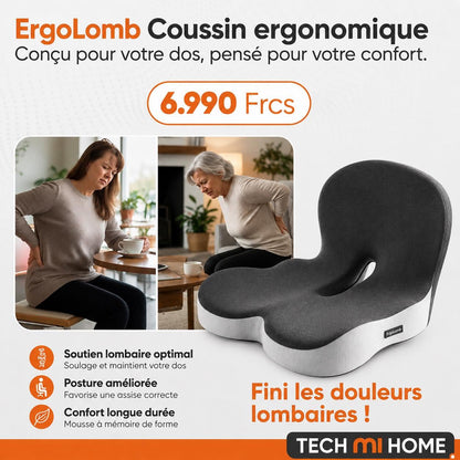 Coussin ErgoLomb : prix et points forts — visuel Tech Mi Home NC