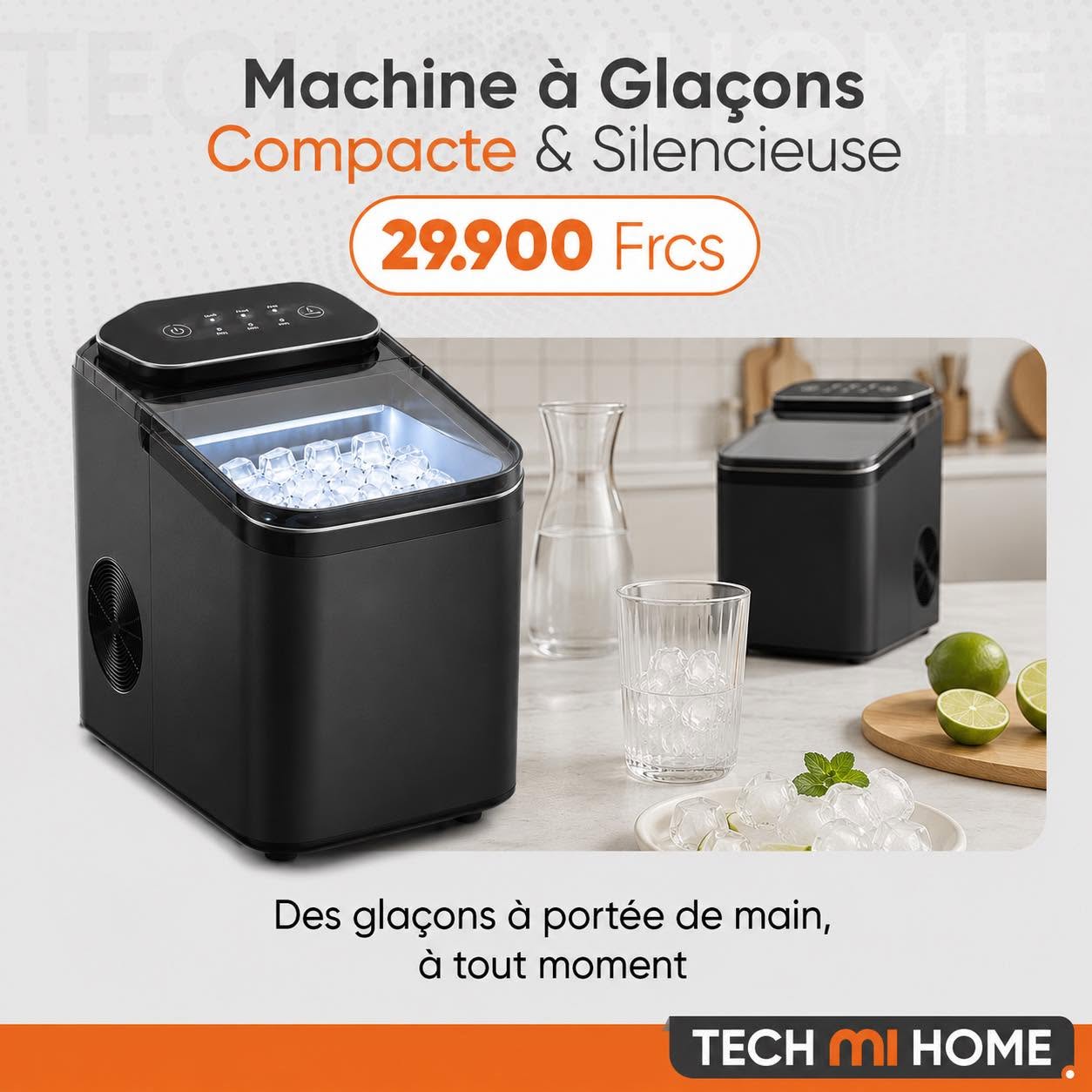 Machine à glaçons : prix et points forts — visuel Tech Mi Home NC