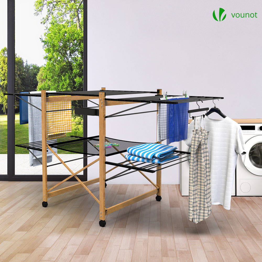 Étendoir à linge Vounot Deluxe Black déplié - photo 3
